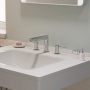 Hansgrohe Zesis S 3 lyukú mosdó csaptelep 100 automata lefolyógarnitúrával, króm 74733000