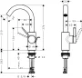 Hansgrohe Zesis S hidegindítású mosdó csaptelep 210 automata lefolyógarnitúrával, króm 74740000