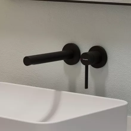Hansgrohe Zesis S egykaros falsík alatti mosdó csaptelep lefolyógarnitúrával, matt fekete 74750670