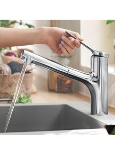   Hansgrohe Zesis M33 Konyhai csaptelep 2jet, kihúzható kifolyóval, króm 74800000