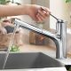 Hansgrohe Zesis M33 Konyhai csaptelep 2jet, kihúzható kifolyóval, króm 74800000