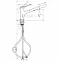 Hansgrohe Zesis M33 konyhai csaptelep Eco 140, kihúzható fejjel 2 jet, króm 74810000