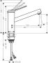 Hansgrohe Zesis M33 hidegindítású konyhai csaptelep 150 EcoSelection, matt fekete 74813670