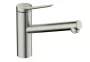 Hansgrohe Zesis M33 hidegindítású konyhai csaptelep 150 EcoSelection, rozsdamentes acél hatású 74813800