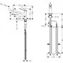 Hansgrohe Zesis M33 egykaros konyhai csaptelep kihúzható zuhanyfejjel, matt fekete 74821670