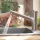 Hansgrohe Zesis M33 egykaros konyhai csaptelep kihúzható zuhanyfejjel, rozsdamentes acél hatású 74821800