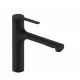 Hansgrohe Zesis M33 egykaros konyhai csaptelep kihúzható fém zuhanyfejjel, matt fekete 74822670