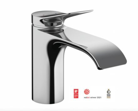 Hansgrohe Vivenis egykaros mosdócsaptelep 80, automata lefolyógarnitúrával, króm 75010000