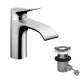Hansgrohe Vivenis egykaros hidegindítású mosdó csaptelep 80 automata lefolyógarnitúrával, króm 75014000