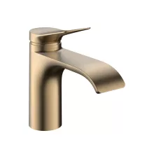   Hansgrohe Vivenis egykaros hidegindítású mosdó csaptelep 80 automata lefolyógarnitúrával, szálcsiszolt bronz 75014140