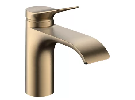 Hansgrohe Vivenis egykaros hidegindítású mosdó csaptelep 80 automata lefolyógarnitúrával, szálcsiszolt bronz 75014140