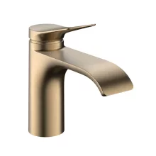   Hansgrohe Vivenis egykaros hidegindítású mosdó csaptelep 80, szálcsiszolt bronz 75015140