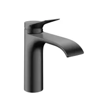   Hansgrohe Vivenis Egykaros mosdócsaptelep 110 hidegindítású, automata lefolyógarnitúrával, szálcsiszolt fekete/króm 75023340