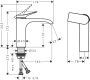 Hansgrohe Vivenis Egykaros mosdócsaptelep 110 hidegindítású, lefolyógarnitúra nélkül, króm 75024000