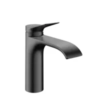   Hansgrohe Vivenis Egykaros mosdócsaptelep 110 hidegindítású, lefolyógarnitúra nélkül, szálcsiszolt fekete/króm 75024340