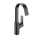 Hansgrohe Vivenis mosdócsaptelep elforgatható kifolyóval, lefolyógarnitúrával, szálcsiszolt fekete/króm 75030340