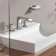 Hansgrohe Vivenis 3 lyukú mosdócsaptelep 90, automata lefolyógarnitúrával króm 75033000