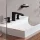 Hansgrohe Vivenis 3 lyukú mosdócsaptelep 90, automata lefolyógarnitúrával, matt fekete 75033670