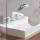 Hansgrohe Vivenis 3 lyukú mosdócsaptelep 90, automata lefolyógarnitúrával, matt fehér 75033700