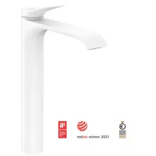  Hansgrohe Vivenis egykaros mosdócsaptelep 250, automata lefolyógarnitúrával, matt fehér 75040700