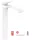 Hansgrohe Vivenis egykaros mosdócsaptelep 250, automata lefolyógarnitúrával, matt fehér 75040700