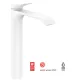 Hansgrohe Vivenis egykaros mosdócsaptelep 250, automata lefolyógarnitúrával, matt fehér 75040700