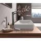 Hansgrohe Vivenis magasított mosdó csaptelep 250 automata lefolyógarnitúrával CoolStart, szálcsiszolt fekete/króm 75044340