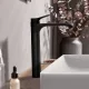 Hansgrohe Vivenis egykaros magasított mosdó csaptelep 250 automata lefolyógarnitúrával CoolStart, matt fekete 75044670