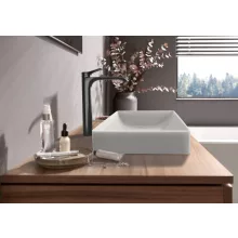   Hansgrohe Vivenis egykaros magasított mosdó csaptelep 250 CoolStart, szálcsiszolt fekete króm 75045340