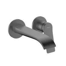   Hansgrohe Vivenis egykaros falsík alatti mosdócsaptelep 19,5 cm-es kifolyóval, szálcsiszolt fekete/króm 75050340