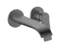 Hansgrohe Vivenis egykaros falsík alatti mosdócsaptelep 19,5 cm-es kifolyóval, szálcsiszolt fekete/króm 75050340