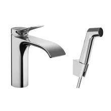   Hansgrohe Vivenis Egykaros mosdócsaptelep bidé kézizuhannyal és zuhanycsővel, króm 75210000