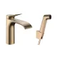 Hansgrohe Vivenis Egykaros mosdócsaptelep bidé kézizuhannyal és zuhanycsővel, szálcsiszolt bronz 75210140