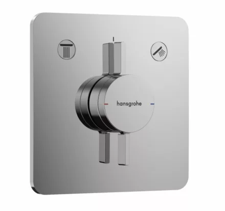 Hansgrohe DuoTurn Q 2 funkciós falsík alatti csaptelep, Water flow control, króm 75414000