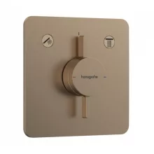   Hansgrohe DuoTurn Q 2 funkciós falsík alatti csaptelep, Water flow control, szálcsiszolt bronz 75414140