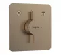 Hansgrohe DuoTurn Q 2 funkciós falsík alatti csaptelep, Water flow control, szálcsiszolt bronz 75414140