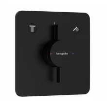   Hansgrohe DuoTurn Q 2 funkciós falsík alatti csaptelep, Water flow control, matt fekete 75414670