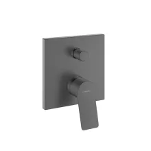  Hansgrohe Vivenis egykaros kádcsaptelep falsík alatti szereléshez, szálcsiszolt fekete/króm 75415340