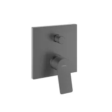   Hansgrohe Vivenis egykaros kádcsaptelep falsík alatti szereléshez, szálcsiszolt fekete/króm 75416340