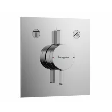   Hansgrohe DuoTurn E 2 funkciós falsík alatti csaptelep, Water flow control, króm 75417000