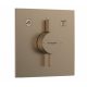 Hansgrohe DouTurn E 2 funkciós falsík alatti csaptelep, Water flow control, szálcsiszolt bronz 75417140