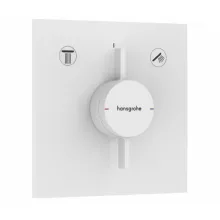   Hansgrohe DuoTurn E 2 funkciós falsík alatti csaptelep, Water flow control, matt fehér 75417700