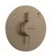Hansgrohe DuoTurn S 2 funkciós falsík alatti csaptelep, Water flow control, szálcsiszolt bronz 75418140