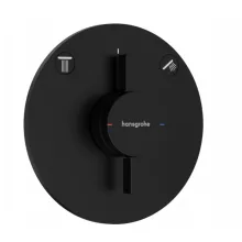   Hansgrohe DuoTurn S 2 funkciós falsík alatti csaptelep, Water flow control, matt fekete 75418670