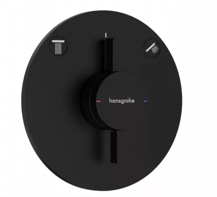 Hansgrohe DuoTurn S 2 funkciós falsík alatti csaptelep, Water flow control, matt fekete 75418670