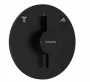 Hansgrohe DuoTurn S 2 funkciós falsík alatti csaptelep, Water flow control, matt fekete 75418670