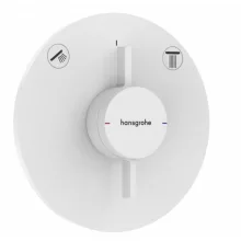   Hansgrohe DuoTurn S 2 funkciós falsík alatti csaptelep, Water flow control, matt fehér 75418700