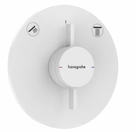 Hansgrohe DuoTurn S 2 funkciós falsík alatti csaptelep, Water flow control, matt fehér 75418700