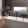 Hansgrohe Vivenis egykaros kádcsaptelep falsíkon kívüli szereléshez, matt fekete 75420670
