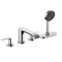 Hansgrohe Vivenis 4 lyukú, peremre szerelhető kádcsaptelep sBox-szal, króm 75444000